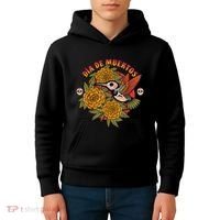 Dia De Muertos Hummingbird Kids Hoodie thumb 4