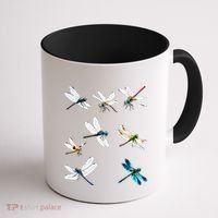 Dragonfly Dragonflies Natural Mosquito Repellent Biting Bugs Coffee Mug thumb 1