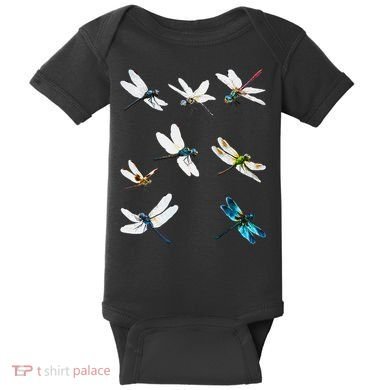 Dragonfly Dragonflies Natural Mosquito Repellent Biting Bugs Baby Bodysuit