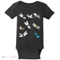 Dragonfly Dragonflies Natural Mosquito Repellent Biting Bugs Baby Bodysuit thumb 0