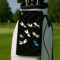Dragonfly Dragonflies Natural Mosquito Repellent Biting Bugs Golf Towel thumb 2
