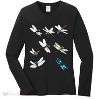 Dragonfly Dragonflies Natural Mosquito Repellent Biting Bugs Women's Long Sleeve Shirt thumb 0