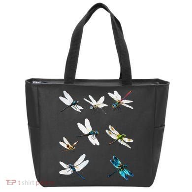 Dragonfly Dragonflies Natural Mosquito Repellent Biting Bugs Tote Bag