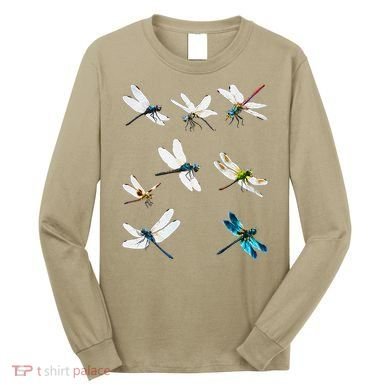Dragonfly Dragonflies Natural Mosquito Repellent Biting Bugs Long Sleeve Shirt