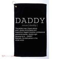 Daddy Definition Noun Grandpa Grandparents Day Funny Gift Golf Towel thumb 0