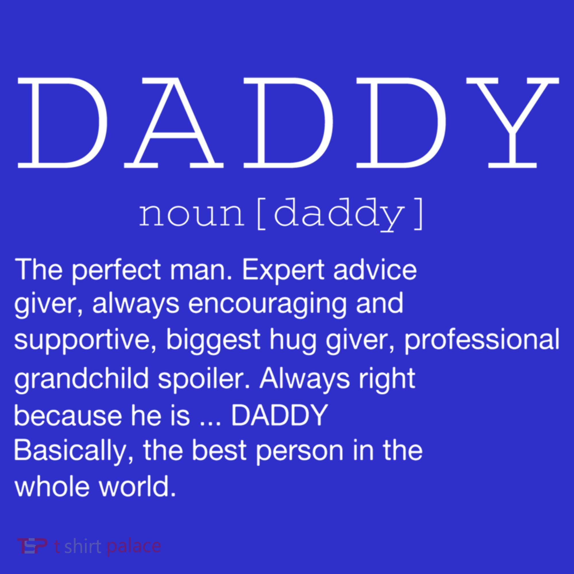 Daddy Definition Noun Grandpa Grandparents Day Funny Gift Mousepad