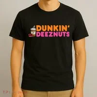 Dunkin Deez Nuts Funny Dunkin Deeznuts Coffee Lover T-Shirt thumb 3