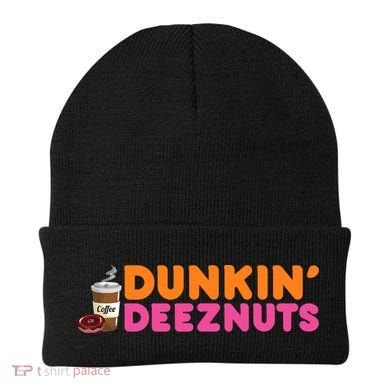 Dunkin Deez Nuts Funny Dunkin Deeznuts Coffee Lover Beanie
