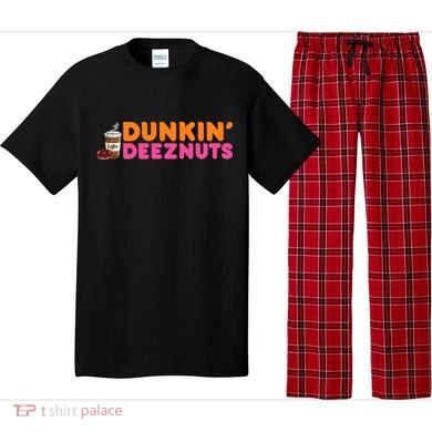 Dunkin Deez Nuts Funny Dunkin Deeznuts Coffee Lover Pajama Set