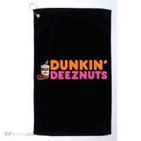 Dunkin Deez Nuts Funny Dunkin Deeznuts Coffee Lover Golf Towel thumb 0
