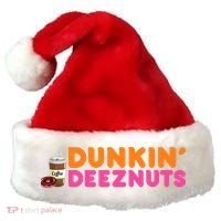 Dunkin Deez Nuts Funny Dunkin Deeznuts Coffee Lover Santa Hat thumb 0