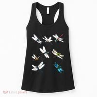 Dragonfly Dragonflies Natural Mosquito Repellent Biting Bugs Women's Tank Top thumb 0