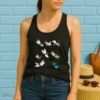 Dragonfly Dragonflies Natural Mosquito Repellent Biting Bugs Women's Tank Top thumb 2