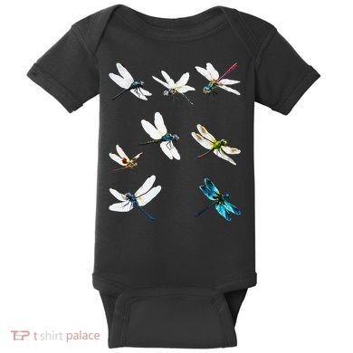 Dragonfly Dragonflies Natural Mosquito Repellent Biting Bugs Baby Bodysuit