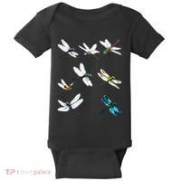 Dragonfly Dragonflies Natural Mosquito Repellent Biting Bugs Baby Bodysuit thumb 0