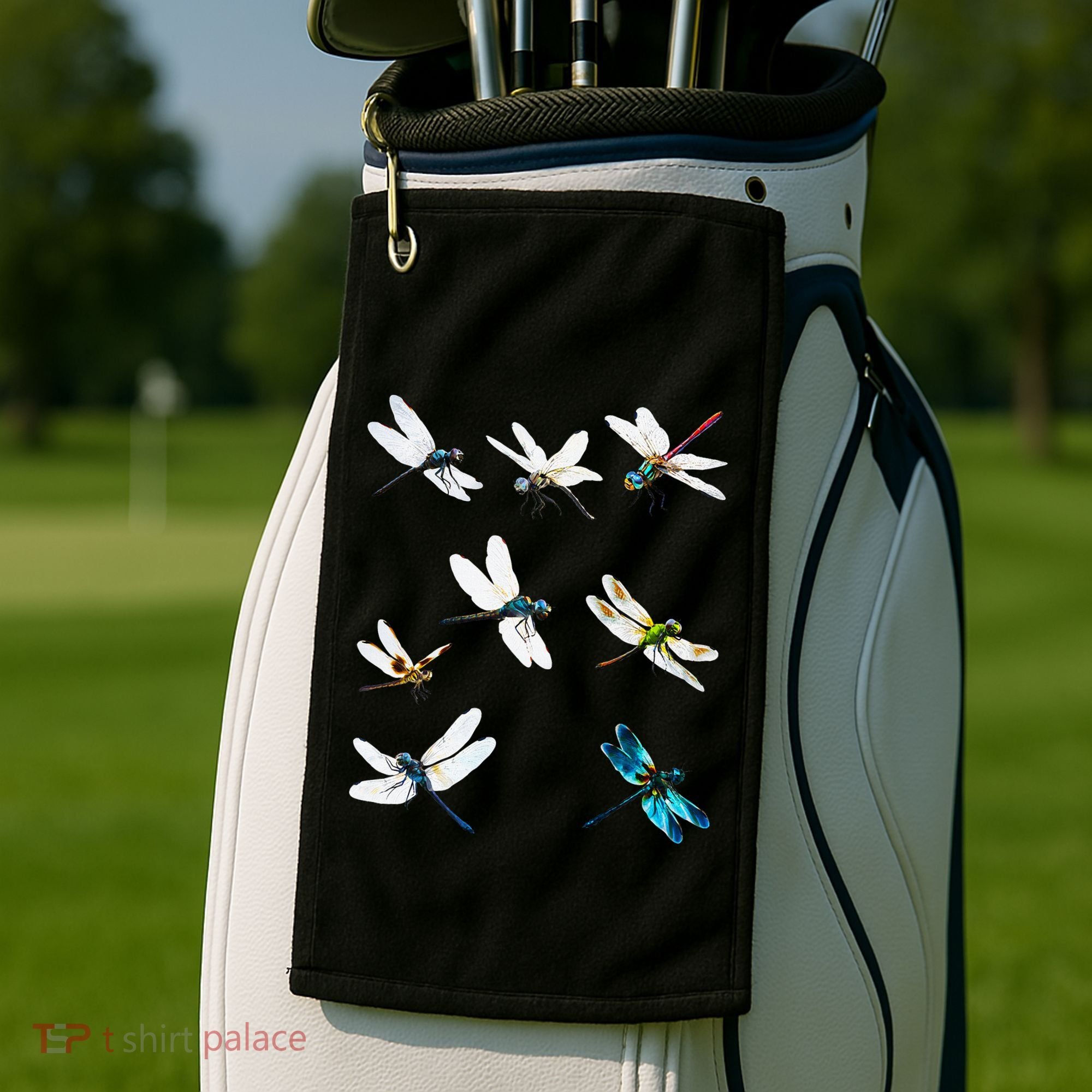 Dragonfly Dragonflies Natural Mosquito Repellent Biting Bugs Golf Towel