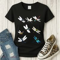 Dragonfly Dragonflies Natural Mosquito Repellent Biting Bugs Women's T-Shirt thumb 3