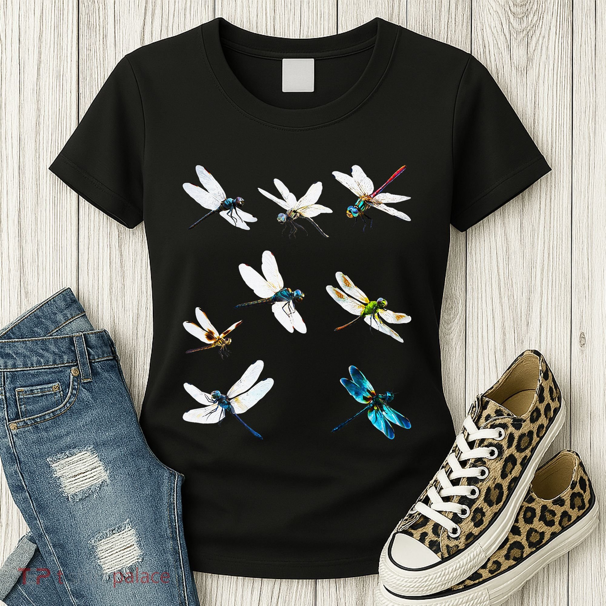 Dragonfly Dragonflies Natural Mosquito Repellent Biting Bugs Women's T-Shirt
