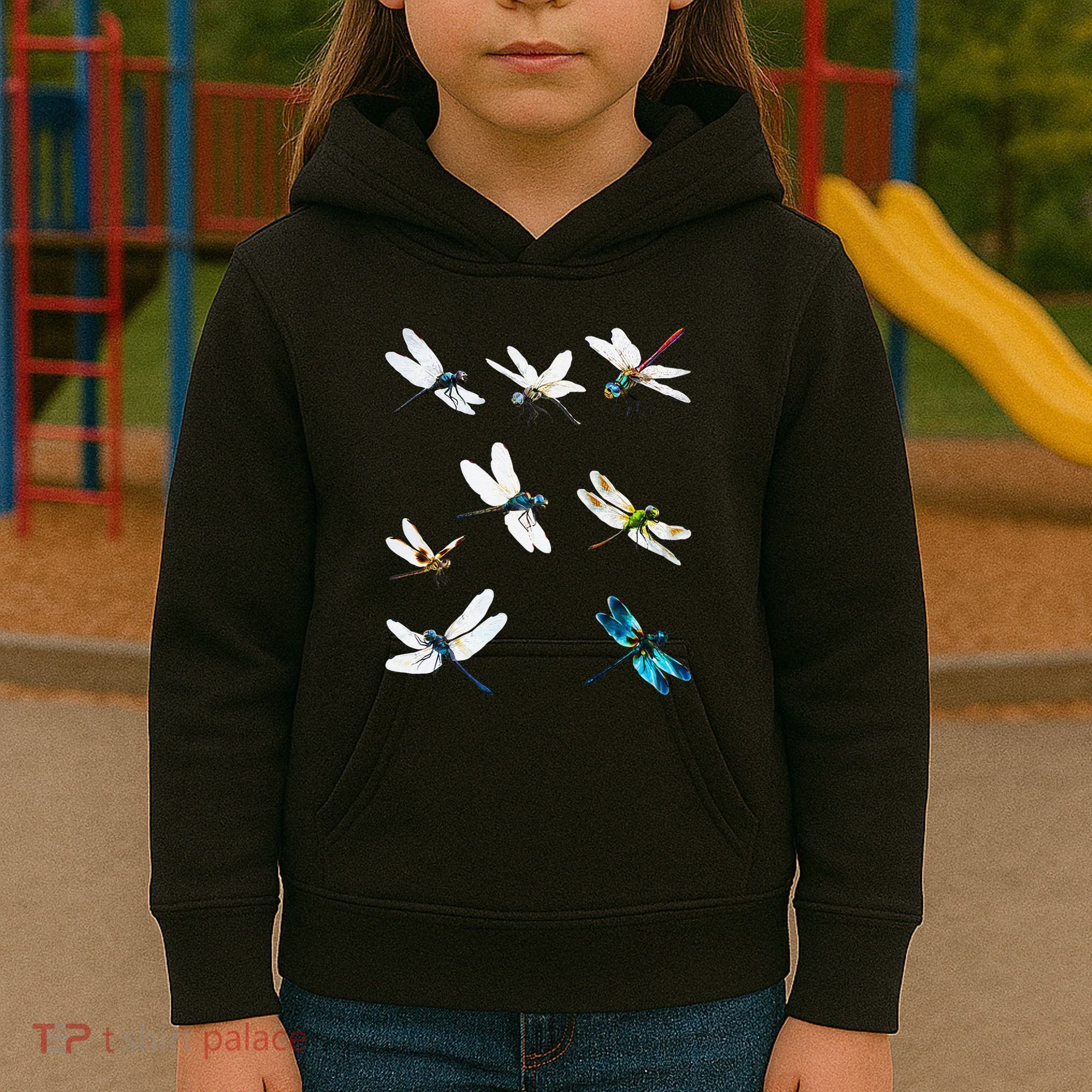 Dragonfly Dragonflies Natural Mosquito Repellent Biting Bugs Kids Hoodie