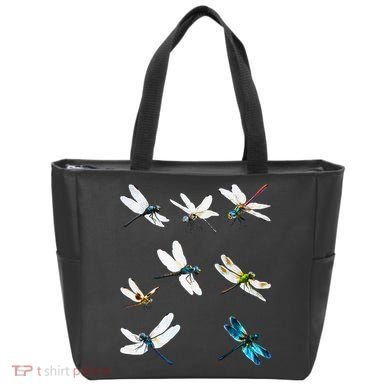 Dragonfly Dragonflies Natural Mosquito Repellent Biting Bugs Tote Bag