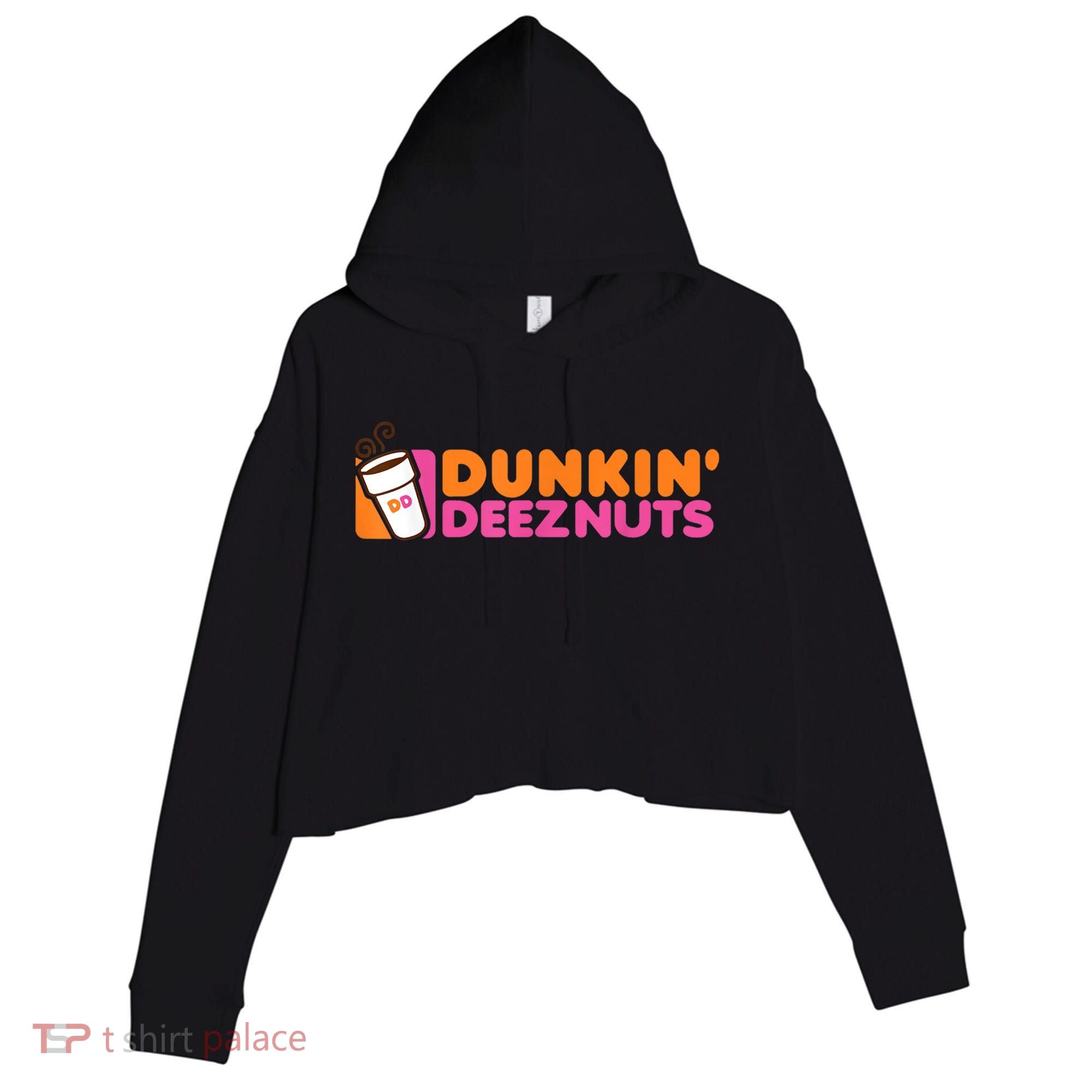Dunkin Deez Nuts Dunkin Deeznuts Crop Fleece Hoodie