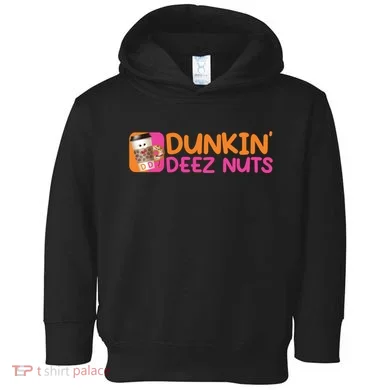Dunkin Deez Nuts Coffee Bag Toddler Hoodie