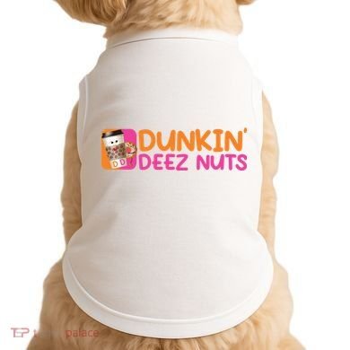 Dunkin Deez Nuts Coffee Bag Doggie Tank