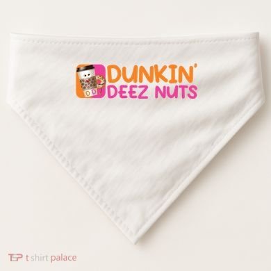 Dunkin Deez Nuts Coffee Bag USA-Made Doggie Bandana