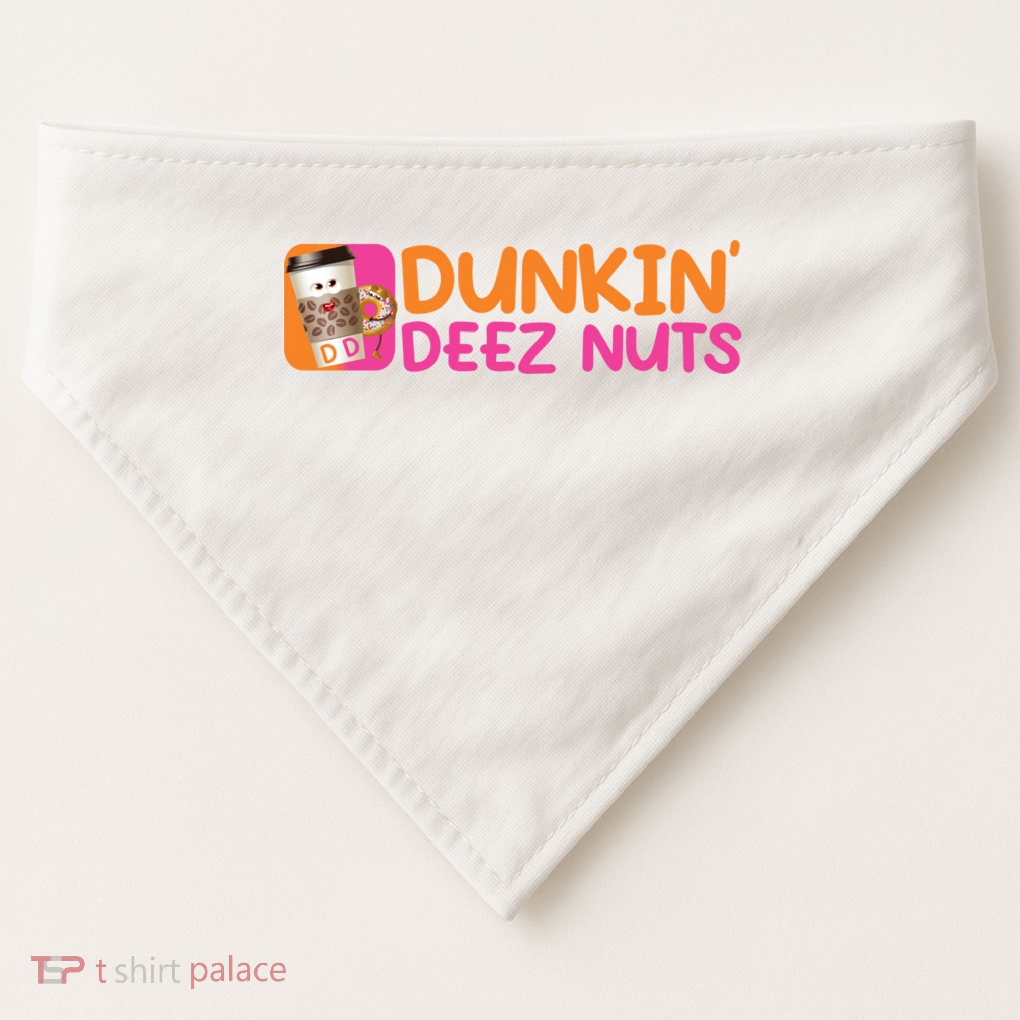 Dunkin Deez Nuts Coffee Bag USA-Made Doggie Bandana