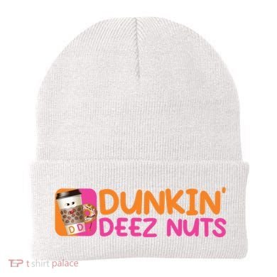 Dunkin Deez Nuts Coffee Bag Beanie