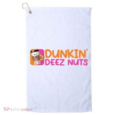 Dunkin Deez Nuts Coffee Bag Golf Towel