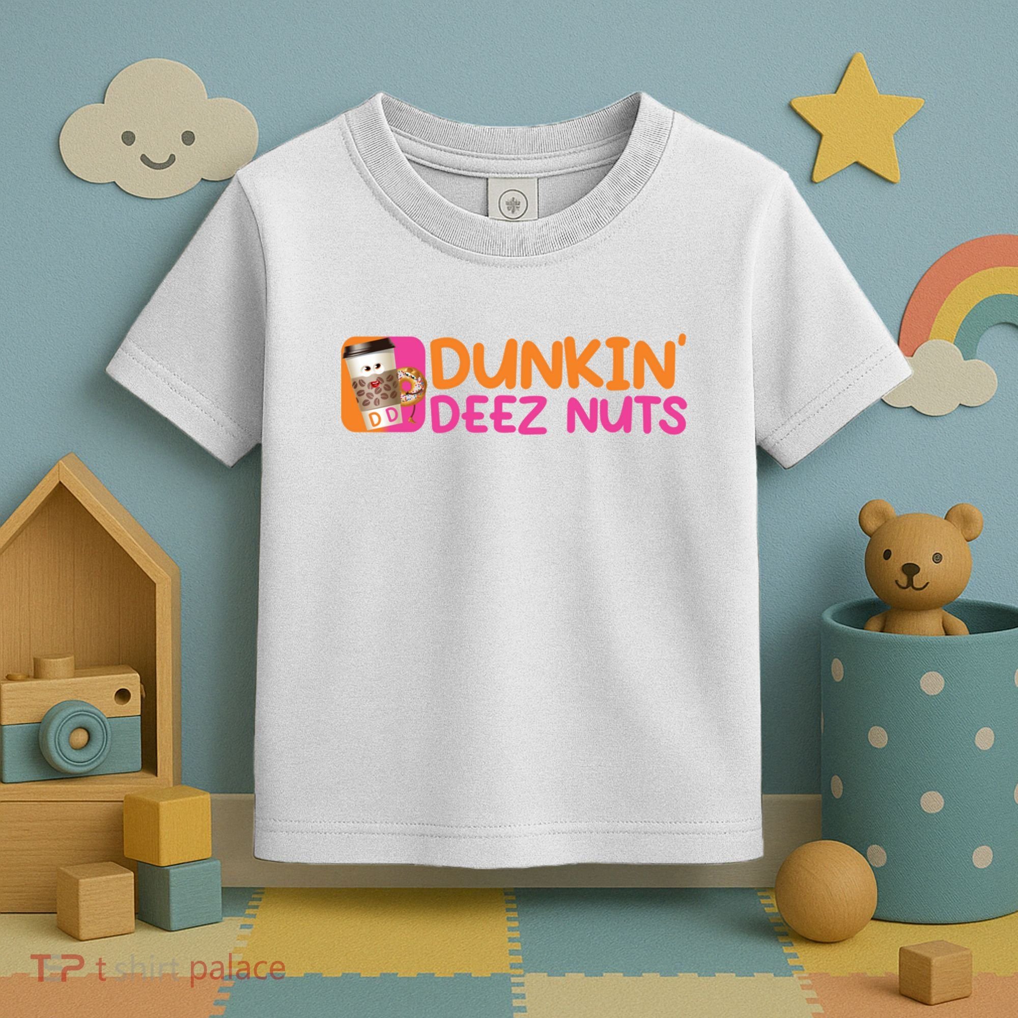 Dunkin Deez Nuts Coffee Bag Toddler T-Shirt