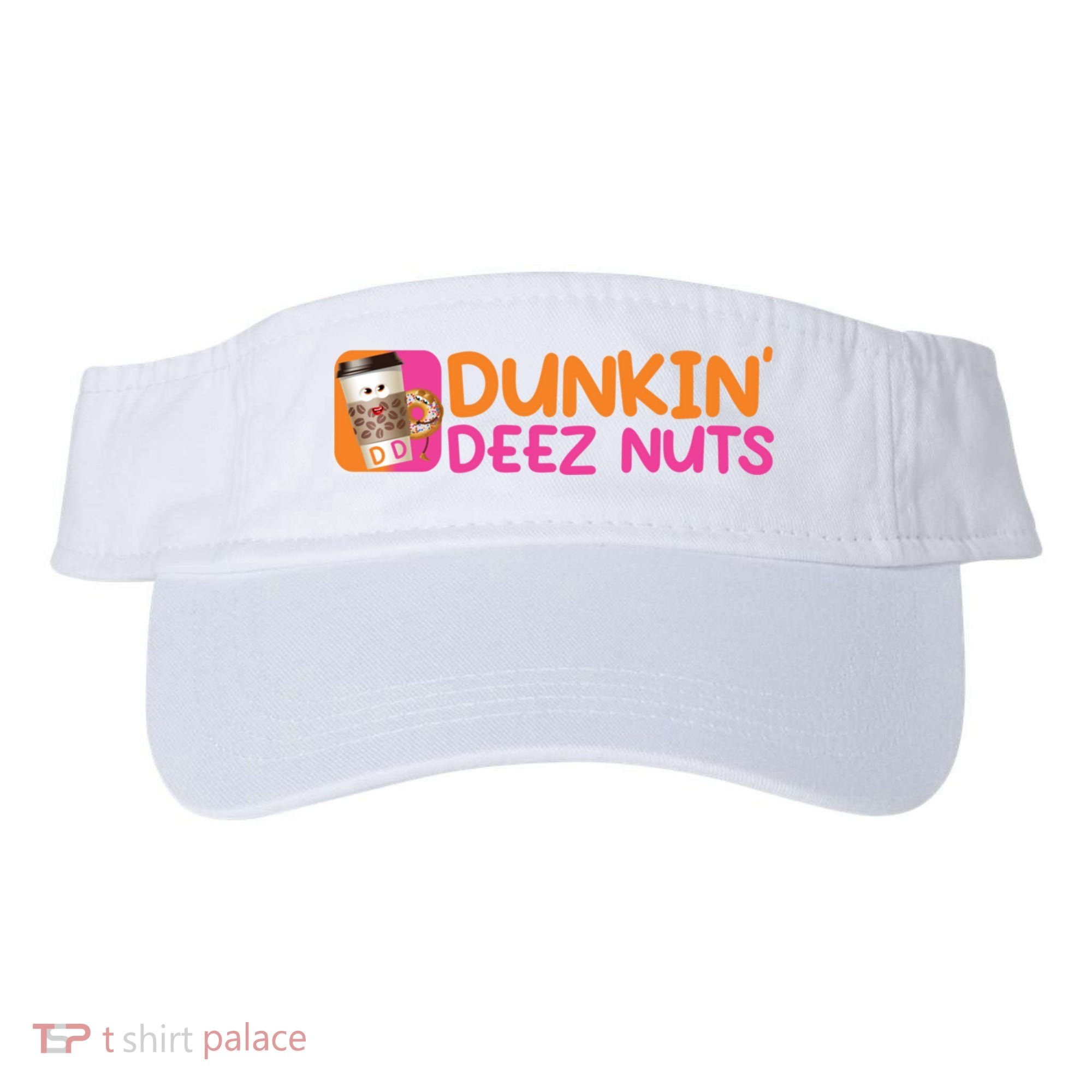 Dunkin Deez Nuts Coffee Bag Visor