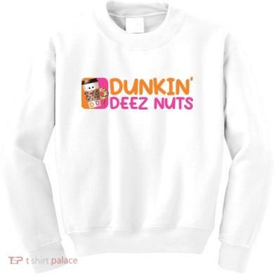 Dunkin Deez Nuts Coffee Bag Kids Sweatshirt