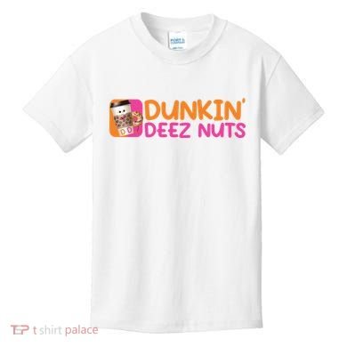 Dunkin Deez Nuts Coffee Bag Kids T-Shirt