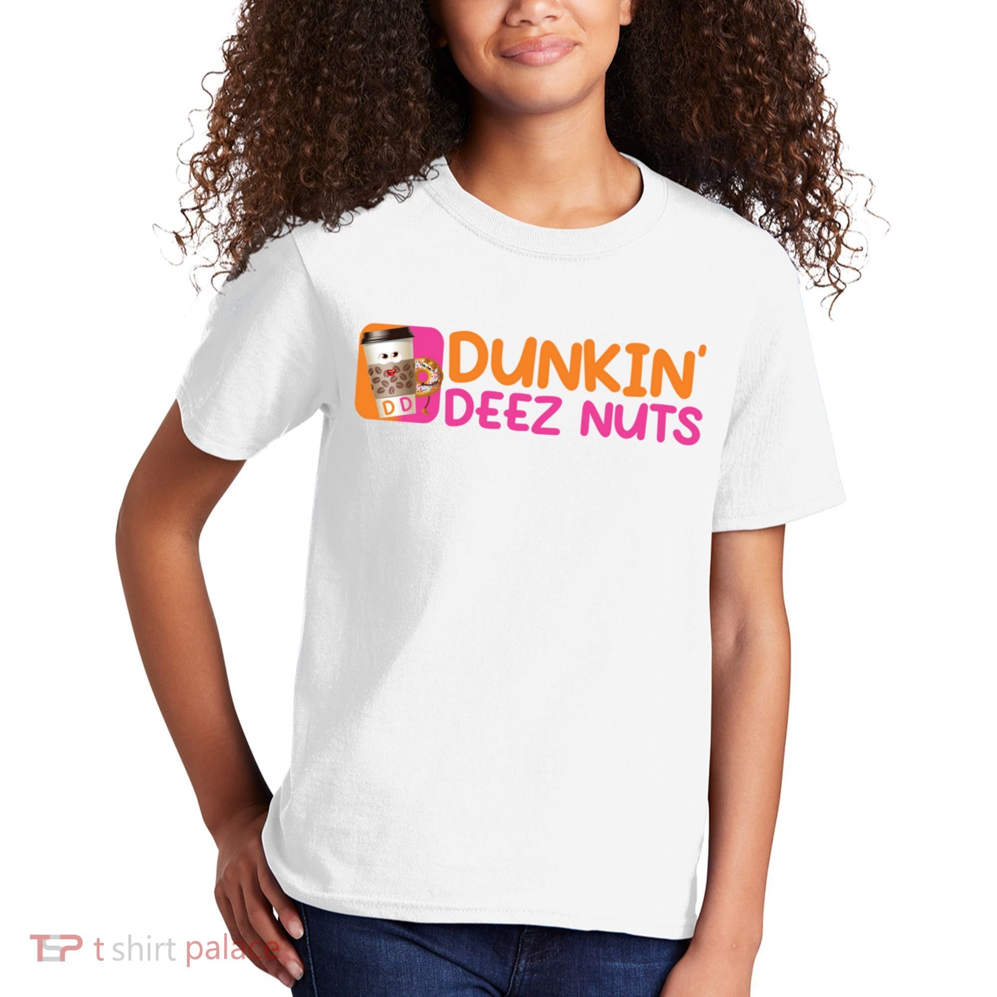 Dunkin Deez Nuts Coffee Bag Kids T-Shirt