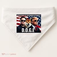 Doge Department Of Government Efficiency USA-Made Doggie Bandana thumb 0
