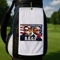 Doge Department Of Government Efficiency Golf Towel thumb 2