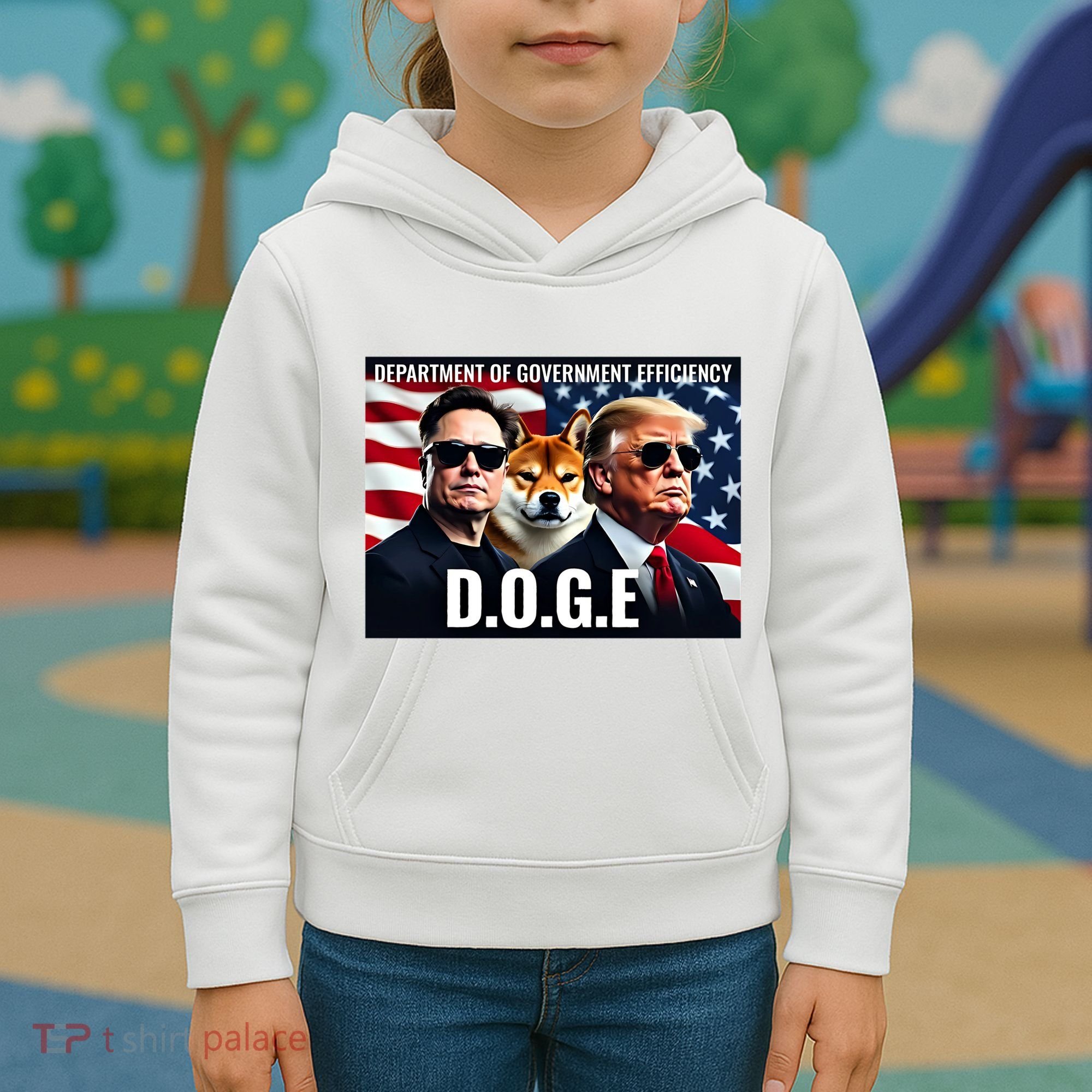 Doge Department Of Government Efficiency Kids Hoodie