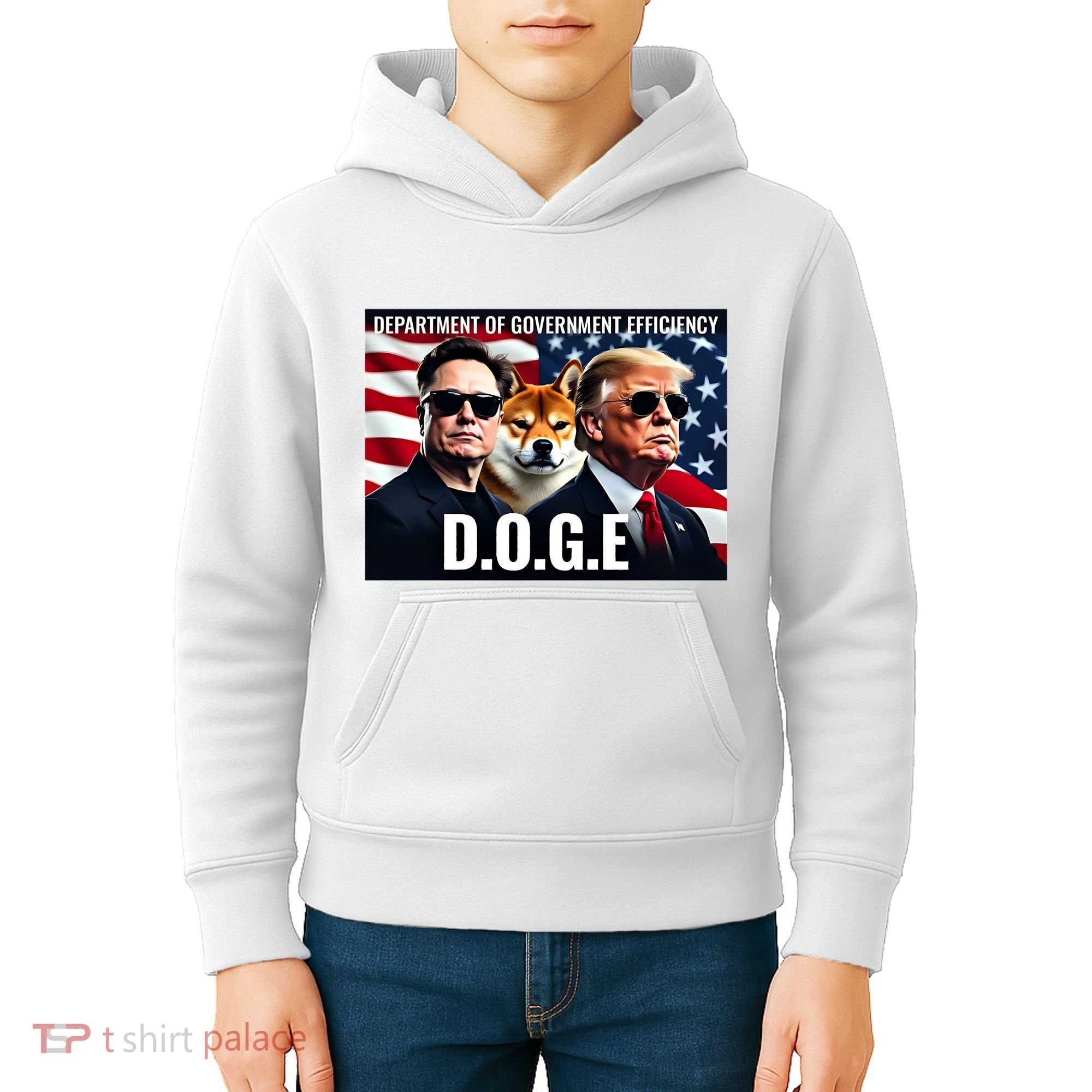 Doge Department Of Government Efficiency Kids Hoodie