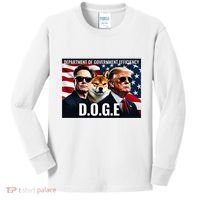 Doge Department Of Government Efficiency Kids Long Sleeve Shirt thumb 0