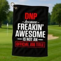 Dnp Doctor Of Nursing Practice Job Title Rn Nurse Gift Golf Towel thumb 1