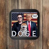 Doge Department Of Government Efficiency Coaster thumb 0
