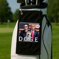 Doge Department Of Government Efficiency Golf Towel thumb 2