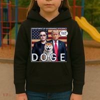 Doge Department Of Government Efficiency Kids Hoodie thumb 3