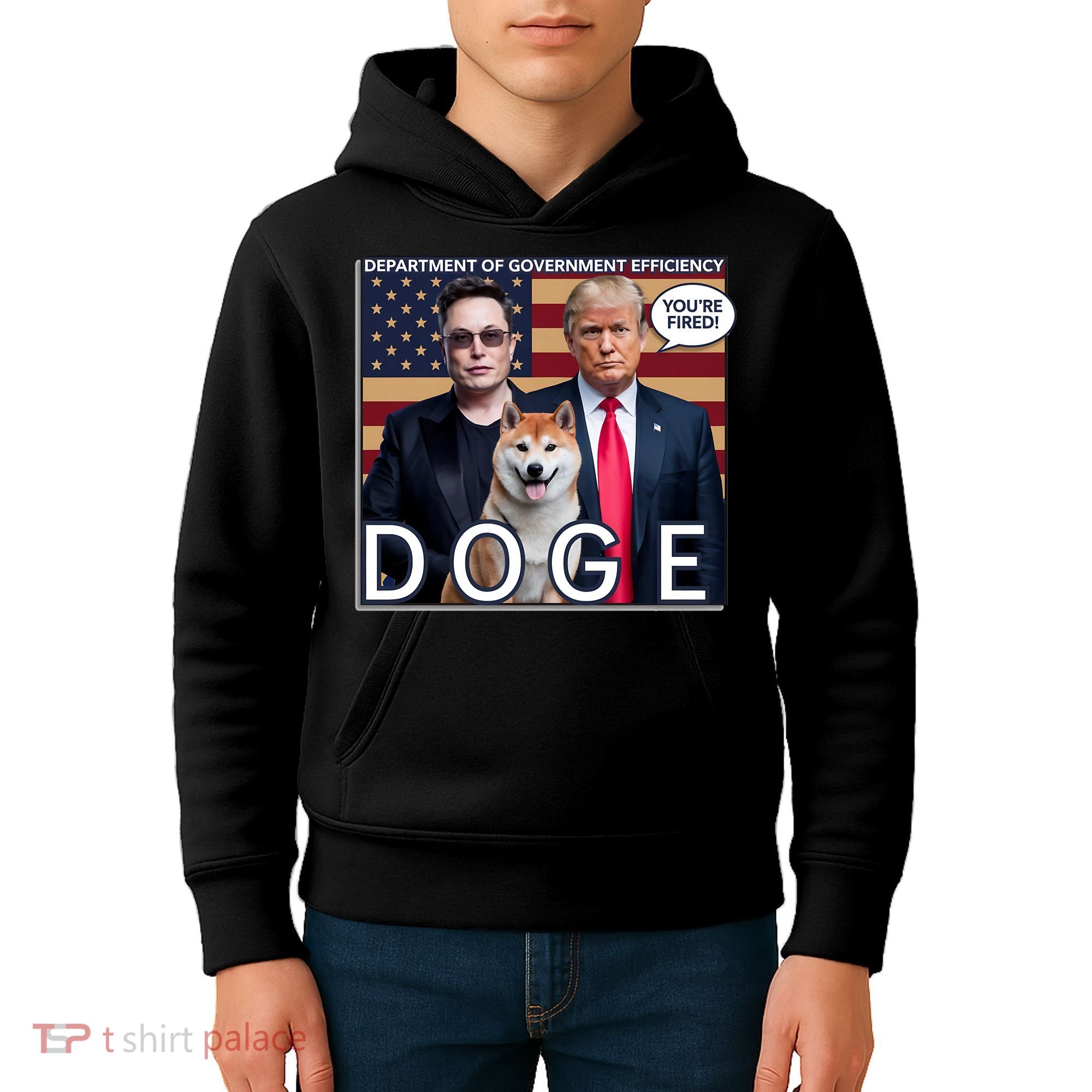 Doge Department Of Government Efficiency Kids Hoodie