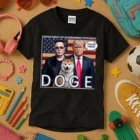 Doge Department Of Government Efficiency Kids T-Shirt thumb 3