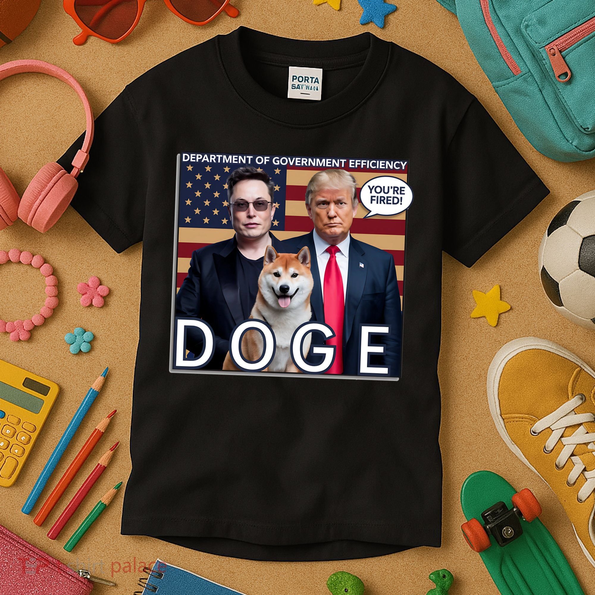 Doge Department Of Government Efficiency Kids T-Shirt