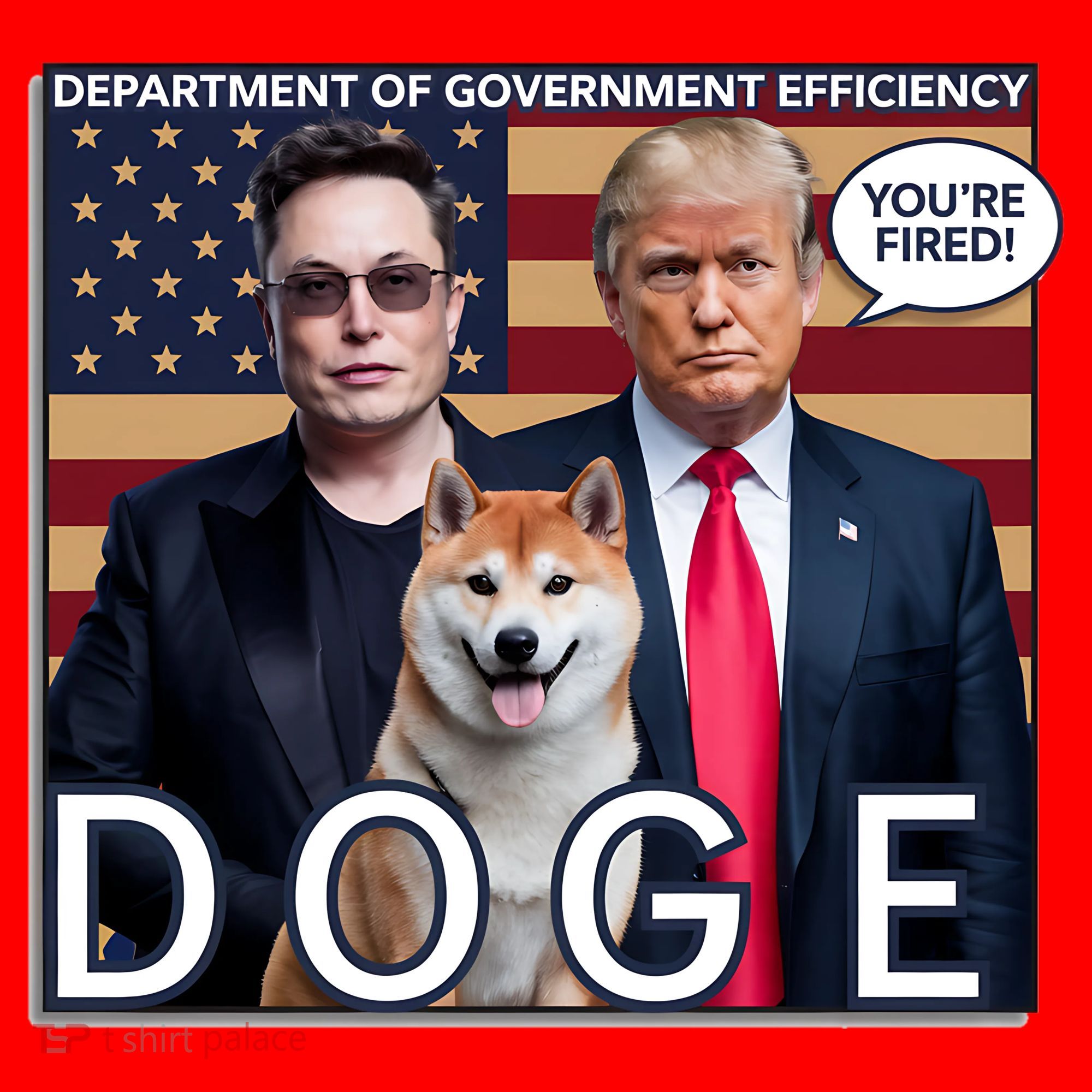 Doge Department Of Government Efficiency Santa Hat