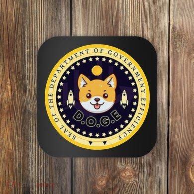 D.O.G.E Department Of Government Efficiency Crypto Cbdc Coaster